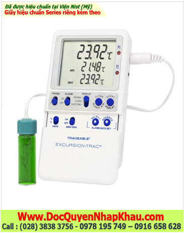 Nhiệt kế Vaccine Monitoring –50.00 đến 70.00°C, 6437 Excursion-Trac™ Traceable® Datalogger Thermometer